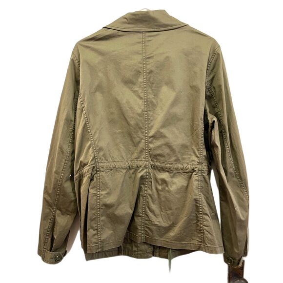 J. PETERMAN Green Military Utility Button Up Jacket  Women's Size Large - Picture 6 of 9